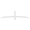 Ekena Millwork Bellingham Architectural Grade PVC Gable Bracket, 96"W x 24"H x 2"D x 4"F, 6/12 Pitch GBP096X24X0204BEL00 - alternate 2